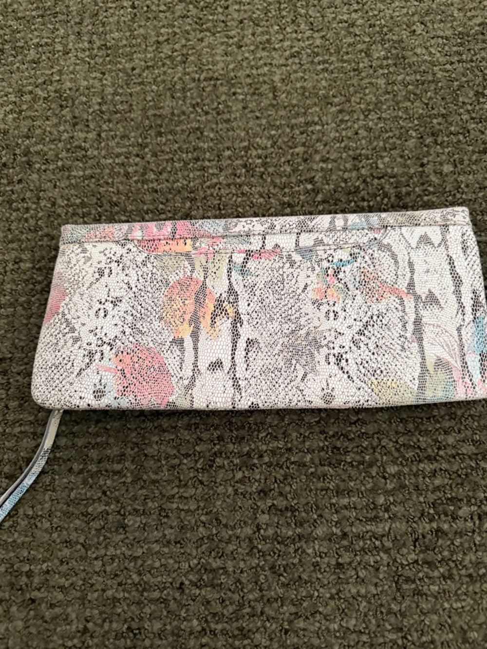 HOBO Multicolor Floral Leather Clutch with Stud Accent - Picture 5 of 5